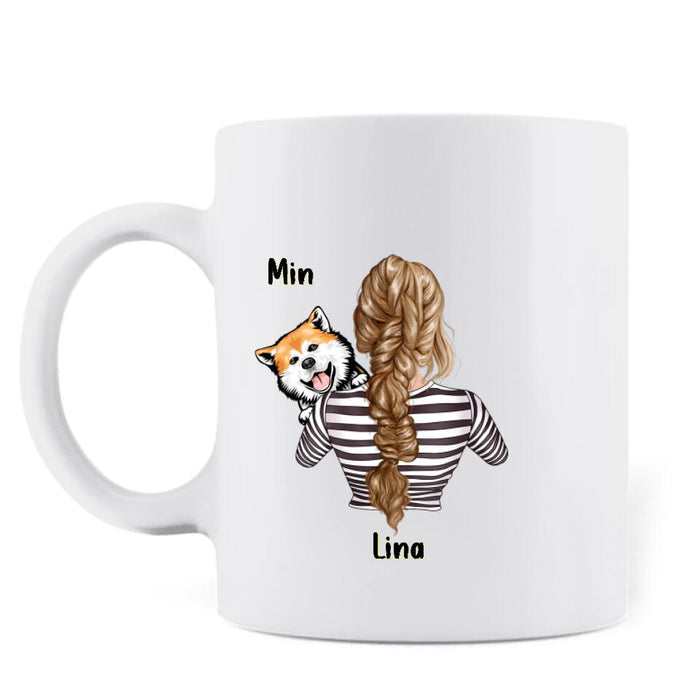 Personalized Dog Mom Coffee Mug - Up to 4 Dogs - Mother's Day Best Gift Idea For Dog Lovers - Best Dog Mom Ever