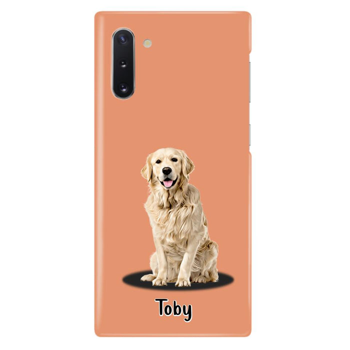 Custom Personalized Pet Phone Case - Up to 3 Pets - Gift Idea For Dog/ Cat Lover - Case For iPhone And Samsung