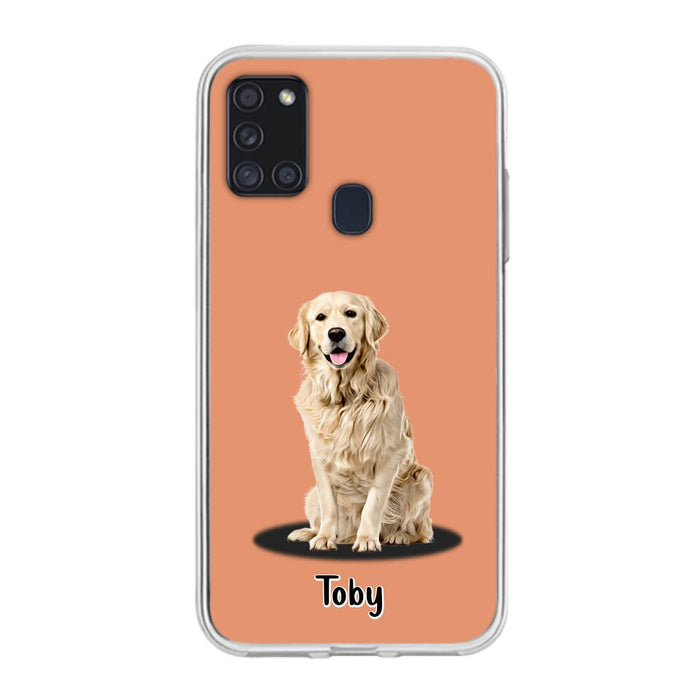 Custom Personalized Pet Phone Case - Up to 3 Pets - Gift Idea For Dog/ Cat Lover - Case For iPhone And Samsung
