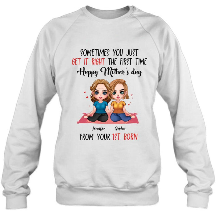 Personalized Daughter & Mom Unisex T-shirt/Sweatshirt/Hoodie/Long Sleeve - Gift Idea For Mother's Day From Daughter To Mom
