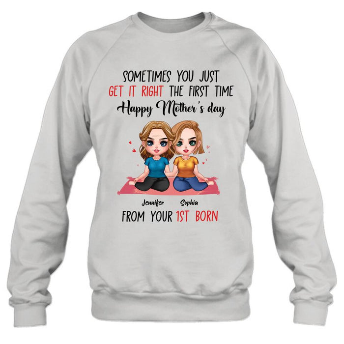 Personalized Daughter & Mom Unisex T-shirt/Sweatshirt/Hoodie/Long Sleeve - Gift Idea For Mother's Day From Daughter To Mom