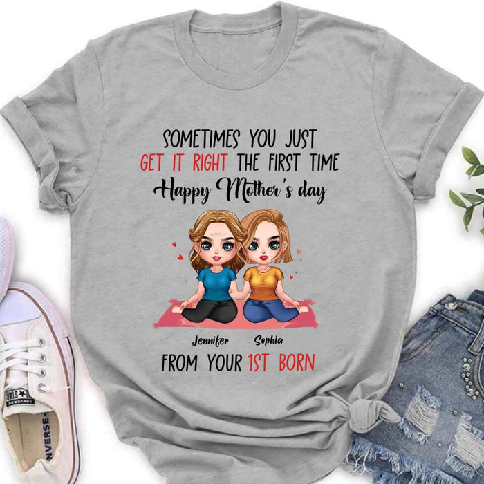 Personalized Daughter & Mom Unisex T-shirt/Sweatshirt/Hoodie/Long Sleeve - Gift Idea For Mother's Day From Daughter To Mom