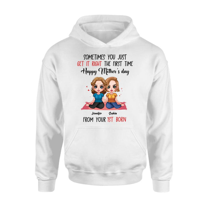 Personalized Daughter & Mom Unisex T-shirt/Sweatshirt/Hoodie/Long Sleeve - Gift Idea For Mother's Day From Daughter To Mom
