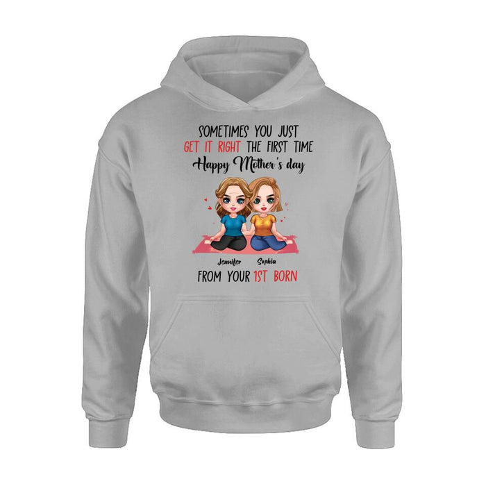 Personalized Daughter & Mom Unisex T-shirt/Sweatshirt/Hoodie/Long Sleeve - Gift Idea For Mother's Day From Daughter To Mom