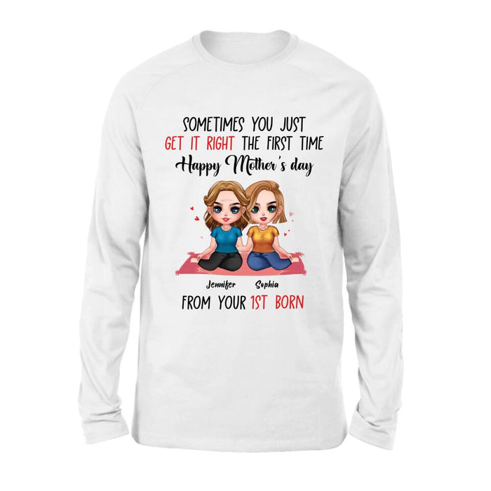 Personalized Daughter & Mom Unisex T-shirt/Sweatshirt/Hoodie/Long Sleeve - Gift Idea For Mother's Day From Daughter To Mom