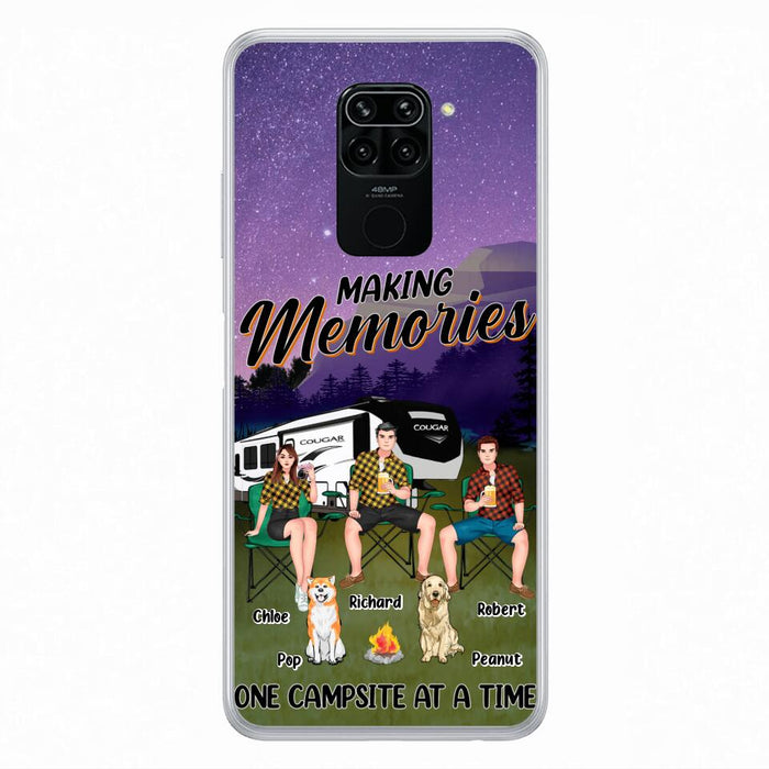 Personalized Camping Phone Case - Gift Idea For Camping Lover/Friends/Couple - Up to 3 People And 2 Dogs - Making Memories One Campsite At A Time - Case For Xiaomi, Oppo And Huawei