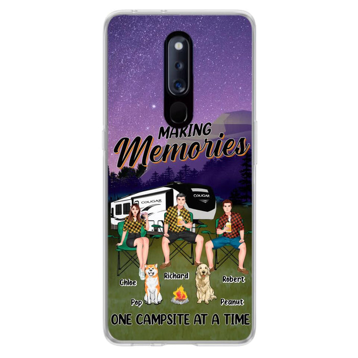 Personalized Camping Phone Case - Gift Idea For Camping Lover/Friends/Couple - Up to 3 People And 2 Dogs - Making Memories One Campsite At A Time - Case For Xiaomi, Oppo And Huawei