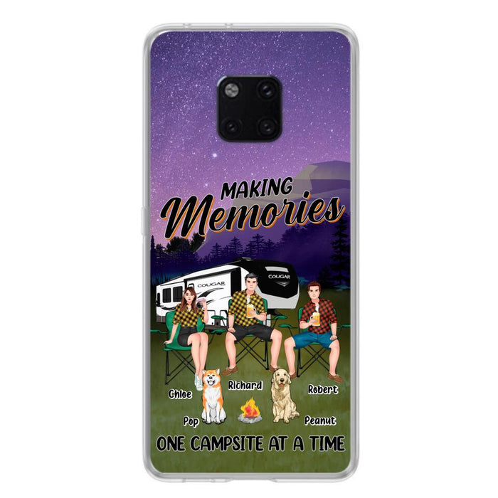 Personalized Camping Phone Case - Gift Idea For Camping Lover/Friends/Couple - Up to 3 People And 2 Dogs - Making Memories One Campsite At A Time - Case For Xiaomi, Oppo And Huawei