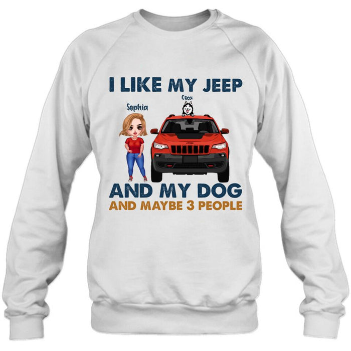 Personalized Off-road Girl Shirt - Up to 3 Dogs - Best Gift For Dog Lover - Just A Girl