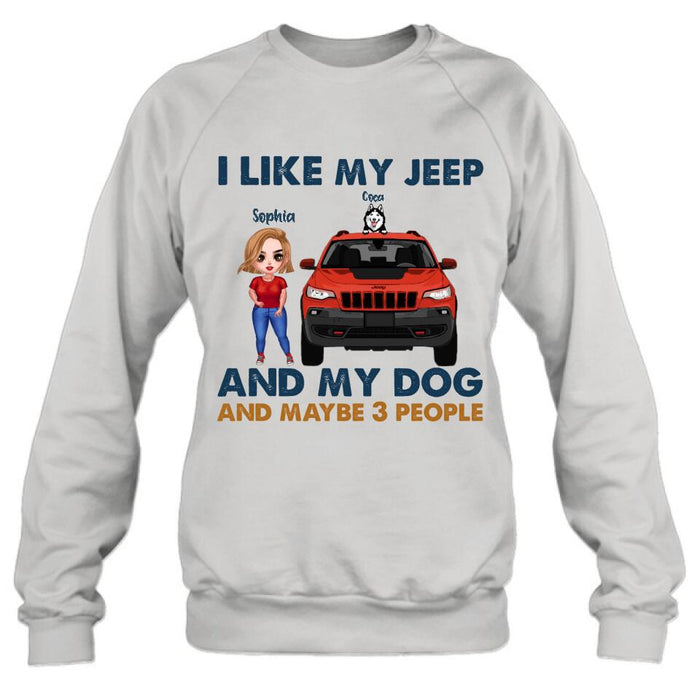 Personalized Off-road Girl Shirt - Up to 3 Dogs - Best Gift For Dog Lover - Just A Girl