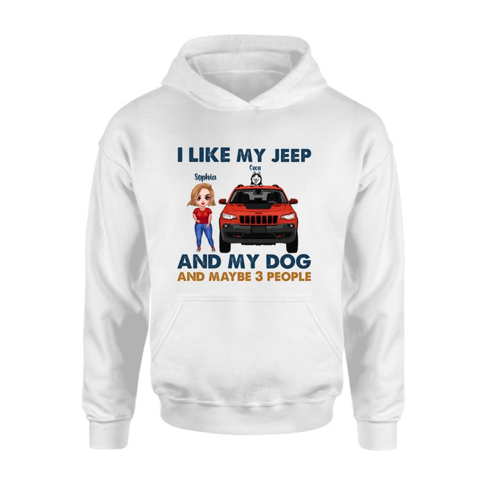 Personalized Off-road Girl Shirt - Up to 3 Dogs - Best Gift For Dog Lover - Just A Girl