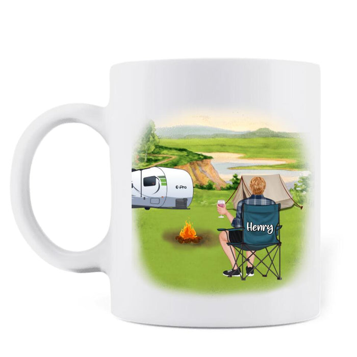 Personalized Camping Mug - Up to 5 Pets - Gift Idea For Mom/Dad - Life Is Better Around The Campfire