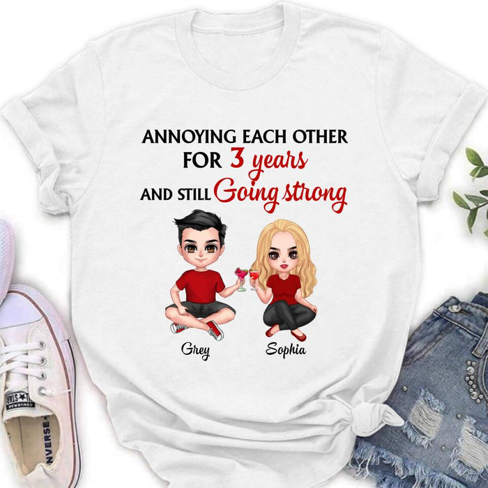 Personalized T-shirt/Pullover Hoodie/Long Sleeve - Gift for couples, lovers, husband and wife - Annoying Couple