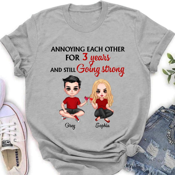 Personalized T-shirt/Pullover Hoodie/Long Sleeve - Gift for couples, lovers, husband and wife - Annoying Couple