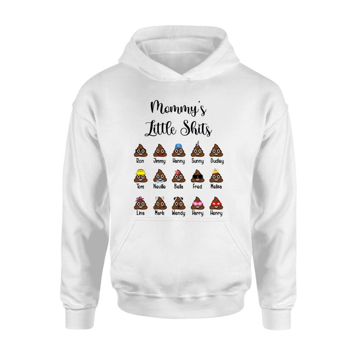 Personalized Kids Shirt - Up to 15 Kids - Gift Idea For Father's Day/Mother's Day - Mommy's Little Shits