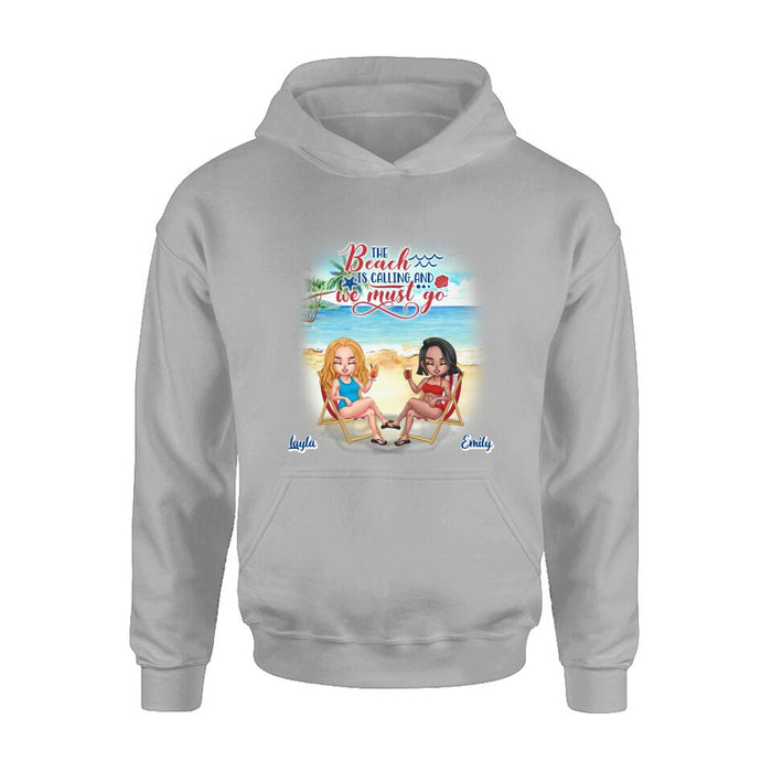 Personalized Beach Shirt - Up to 5 People - Gift Idea For Friends - The Beach Is Calling And We Must Go