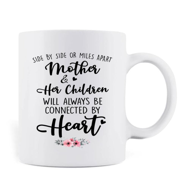 Personalized Mother & Daughter Coffee Mug - Up to 4 Daughters - Mother And Her Children Forever Linked Together