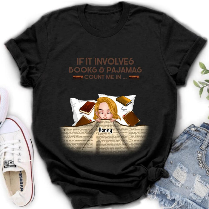 Personalized Stay In Bed With Books And Pets Shirt/Pullover Hoodie - Up to 6 Pets - Gift For Books/Dogs/Cats Lovers - I Just Want To Stay In Bed With My Books