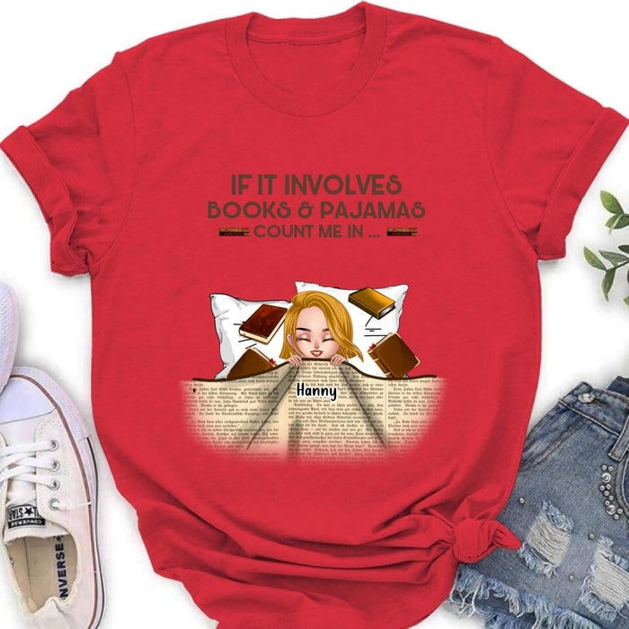Personalized Stay In Bed With Books And Pets Shirt/Pullover Hoodie - Up to 6 Pets - Gift For Books/Dogs/Cats Lovers - I Just Want To Stay In Bed With My Books