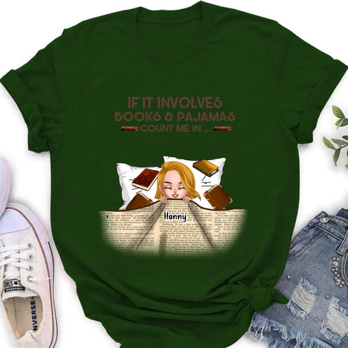 Personalized Stay In Bed With Books And Pets Shirt/Pullover Hoodie - Up to 6 Pets - Gift For Books/Dogs/Cats Lovers - I Just Want To Stay In Bed With My Books