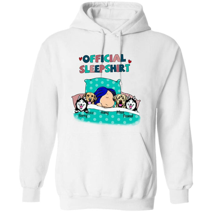 Personalized Dog Shirt - Up to 4 Dogs - Dog Official Sleepshirt