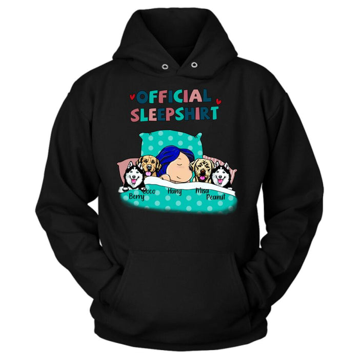 Personalized Dog Shirt - Up to 4 Dogs - Dog Official Sleepshirt