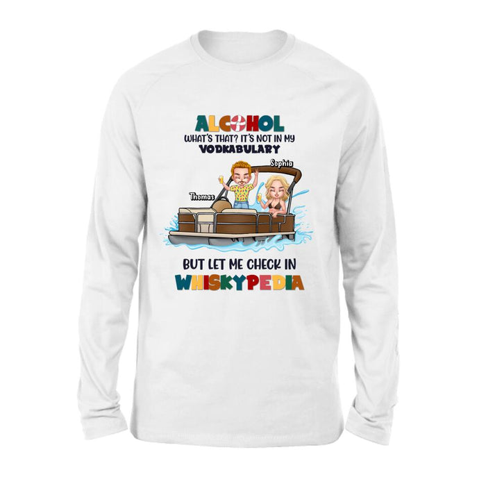 Personalized Pontoon Friends Shirt/Hoodie - Up to 4 People - Gift Idea For Friends - Alcohol What's That?