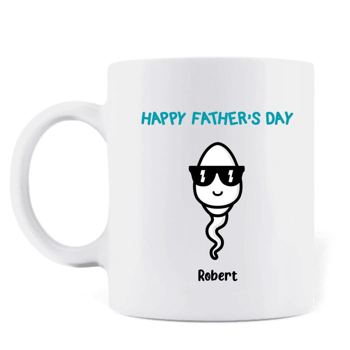 Personalized Happy Father's Day Coffee Mug - Up to 7 Kids - Father's Day Gift Idea