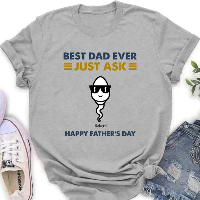 Personalized Father's Day Shirt/Pullover Hoodie - Up to 7 Kids - Father's Day Gift Idea - Best Father Ever