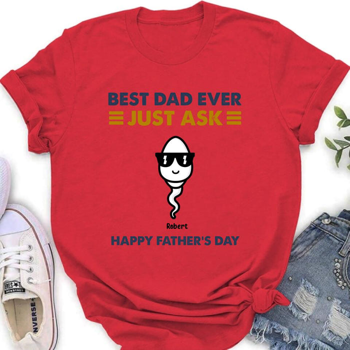 Personalized Father's Day Shirt/Pullover Hoodie - Up to 7 Kids - Father's Day Gift Idea - Best Father Ever