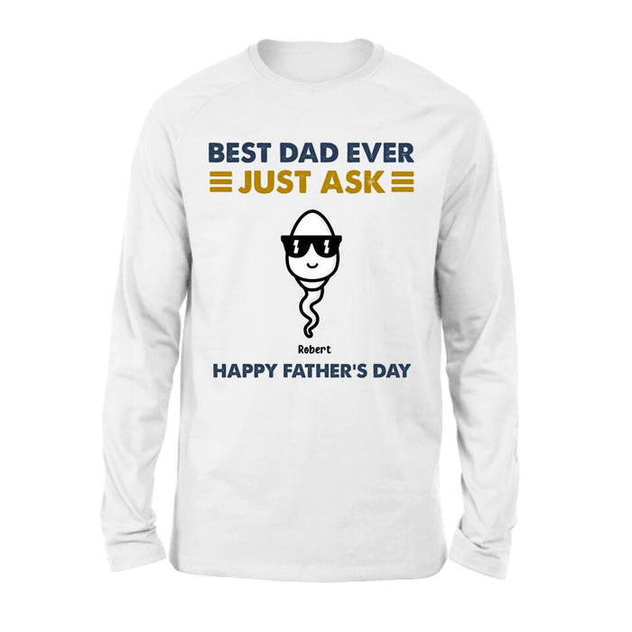 Personalized Father's Day Shirt/Pullover Hoodie - Up to 7 Kids - Father's Day Gift Idea - Best Father Ever