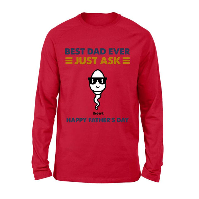 Personalized Father's Day Shirt/Pullover Hoodie - Up to 7 Kids - Father's Day Gift Idea - Best Father Ever