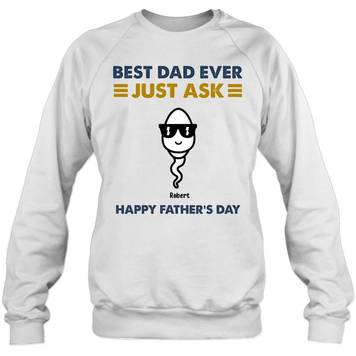 Personalized Father's Day Shirt/Pullover Hoodie - Up to 7 Kids - Father's Day Gift Idea - Best Father Ever