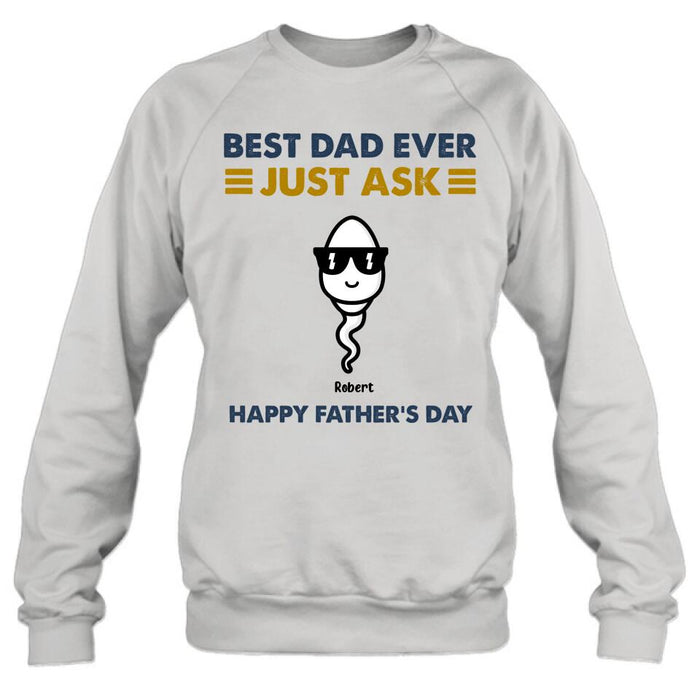 Personalized Father's Day Shirt/Pullover Hoodie - Up to 7 Kids - Father's Day Gift Idea - Best Father Ever