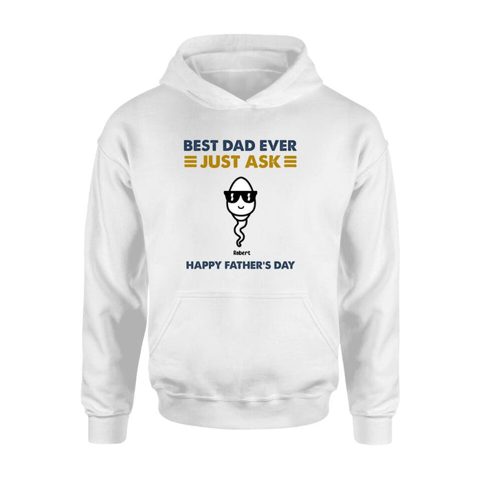Personalized Father's Day Shirt/Pullover Hoodie - Up to 7 Kids - Father's Day Gift Idea - Best Father Ever