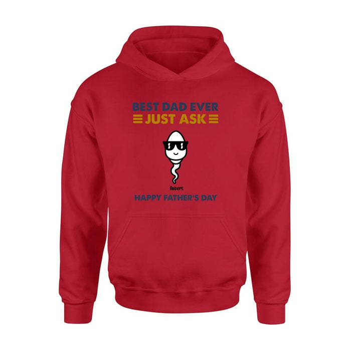 Personalized Father's Day Shirt/Pullover Hoodie - Up to 7 Kids - Father's Day Gift Idea - Best Father Ever