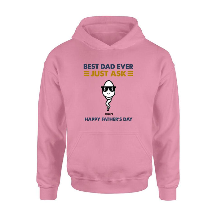 Personalized Father's Day Shirt/Pullover Hoodie - Up to 7 Kids - Father's Day Gift Idea - Best Father Ever