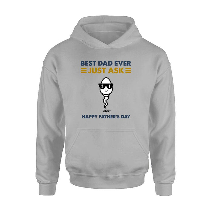 Personalized Father's Day Shirt/Pullover Hoodie - Up to 7 Kids - Father's Day Gift Idea - Best Father Ever