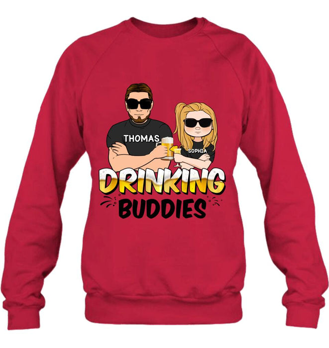 Personalized Drinking Buddies Shirt/Sleeve/Hoodie/Sweatshirt - Father's Day Gift Idea