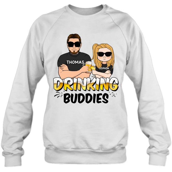 Personalized Drinking Buddies Shirt/Sleeve/Hoodie/Sweatshirt - Father's Day Gift Idea