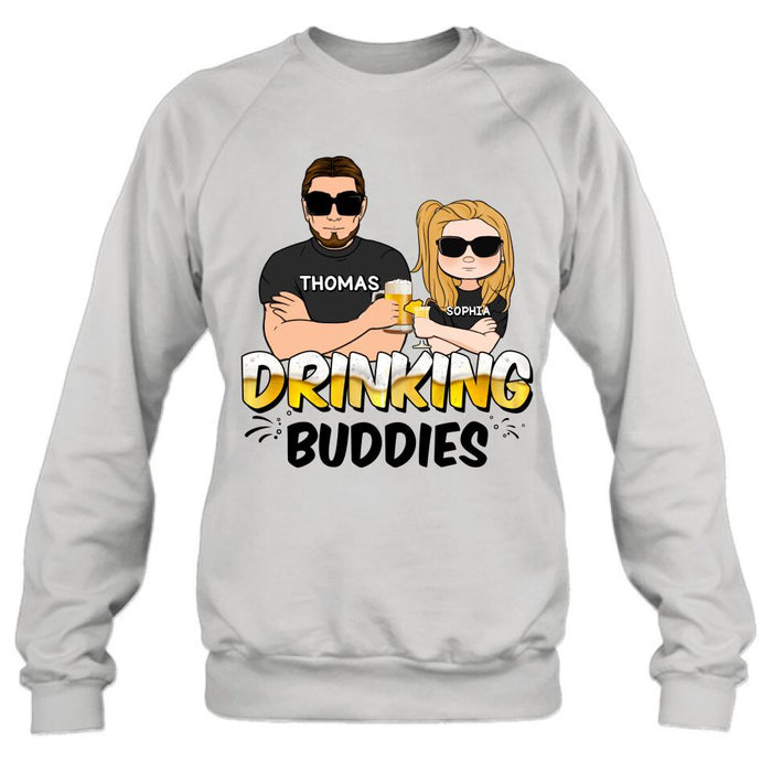 Personalized Drinking Buddies Shirt/Sleeve/Hoodie/Sweatshirt - Father's Day Gift Idea