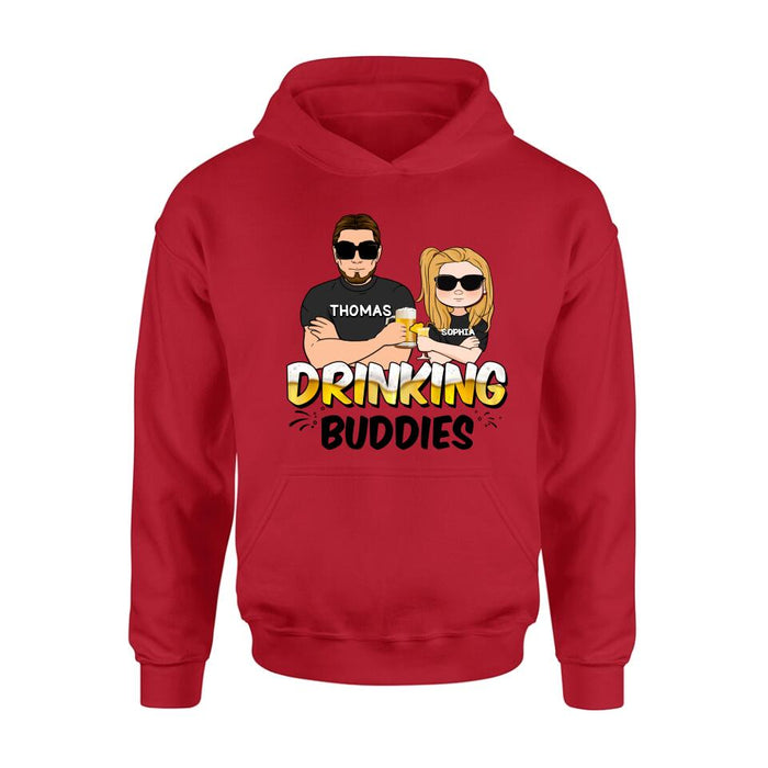Personalized Drinking Buddies Shirt/Sleeve/Hoodie/Sweatshirt - Father's Day Gift Idea