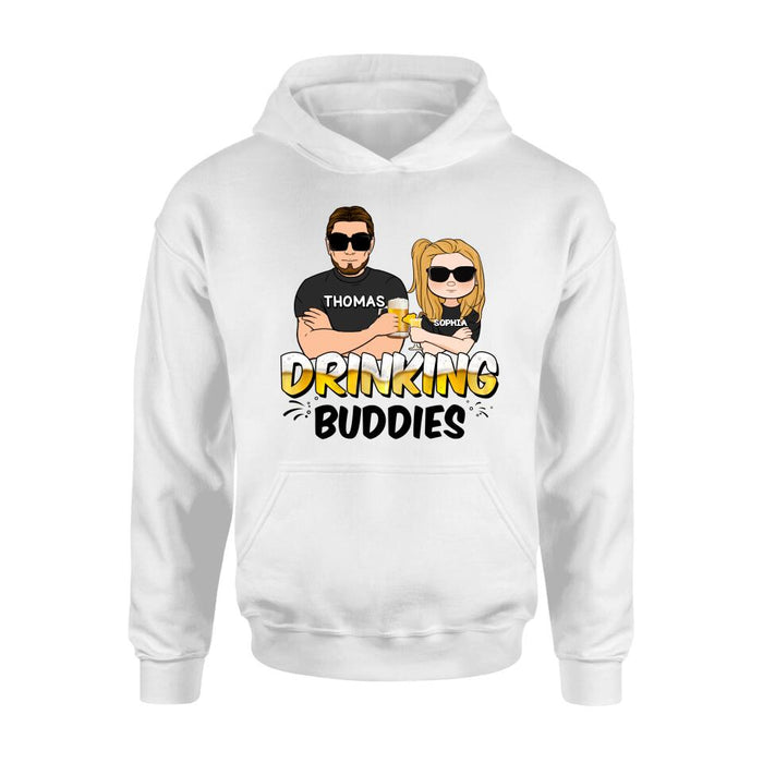 Personalized Drinking Buddies Shirt/Sleeve/Hoodie/Sweatshirt - Father's Day Gift Idea
