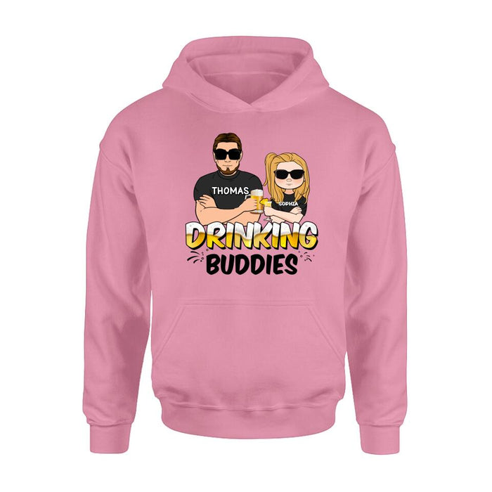 Personalized Drinking Buddies Shirt/Sleeve/Hoodie/Sweatshirt - Father's Day Gift Idea