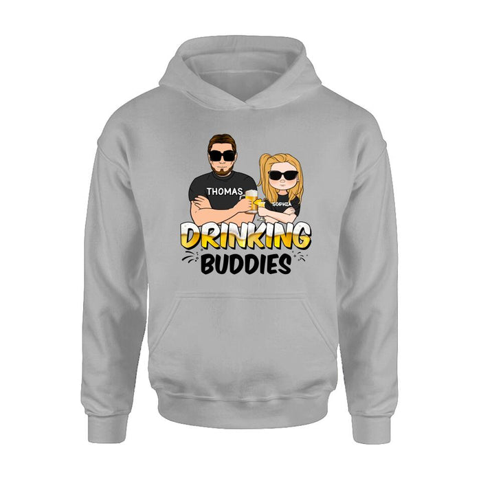 Personalized Drinking Buddies Shirt/Sleeve/Hoodie/Sweatshirt - Father's Day Gift Idea