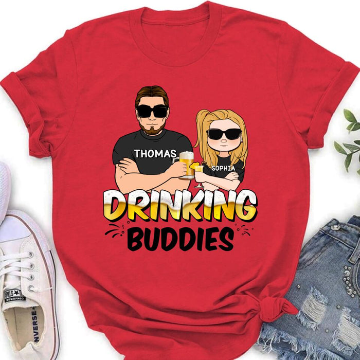 Personalized Drinking Buddies Shirt/Sleeve/Hoodie/Sweatshirt - Father's Day Gift Idea