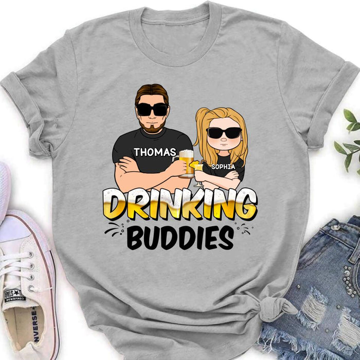 Personalized Drinking Buddies Shirt/Sleeve/Hoodie/Sweatshirt - Father's Day Gift Idea