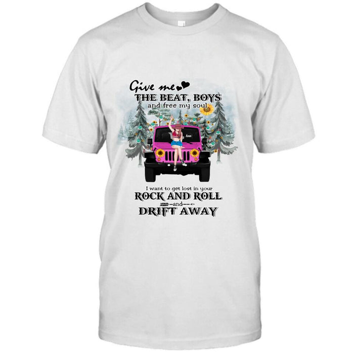 Personalized Boho Off-road Car T-shirt/Hoodie - Gift Idea For Friend - I Want To Get Lost In Your Rock and Roll