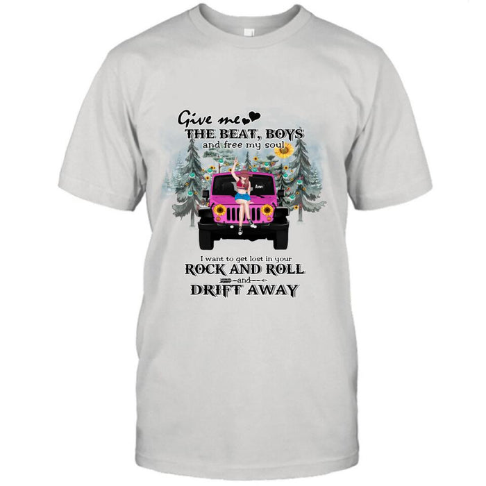 Personalized Boho Off-road Car T-shirt/Hoodie - Gift Idea For Friend - I Want To Get Lost In Your Rock and Roll