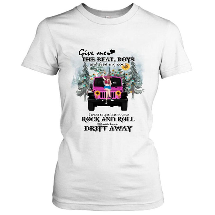 Personalized Boho Off-road Car T-shirt/Hoodie - Gift Idea For Friend - I Want To Get Lost In Your Rock and Roll